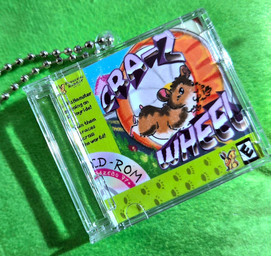 [ORIGINAL ART] video game keychain feat a game concept of my own creation