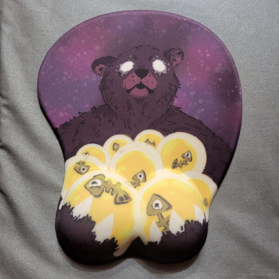 Mr. Grizz Oppai Mousepad; Simply didn't sell well. Sold out and was never restocked.
