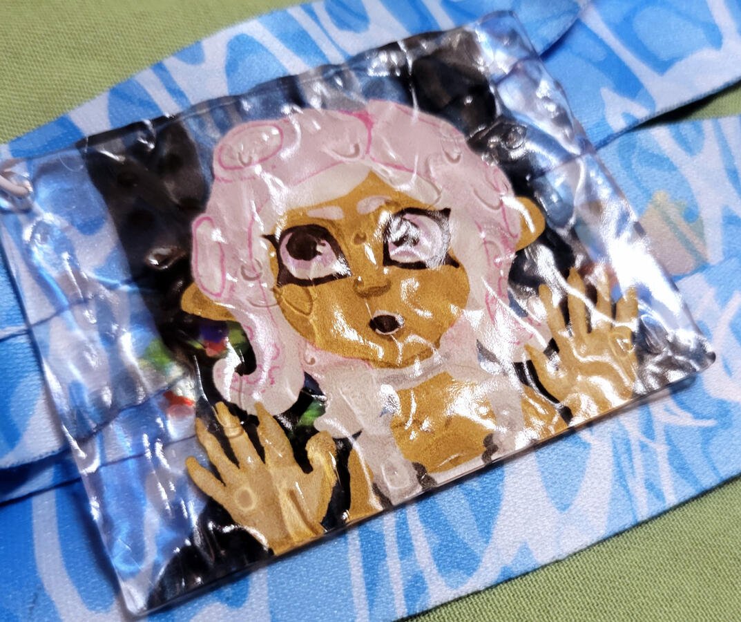 Side Order Acrylic Tag - ripple side