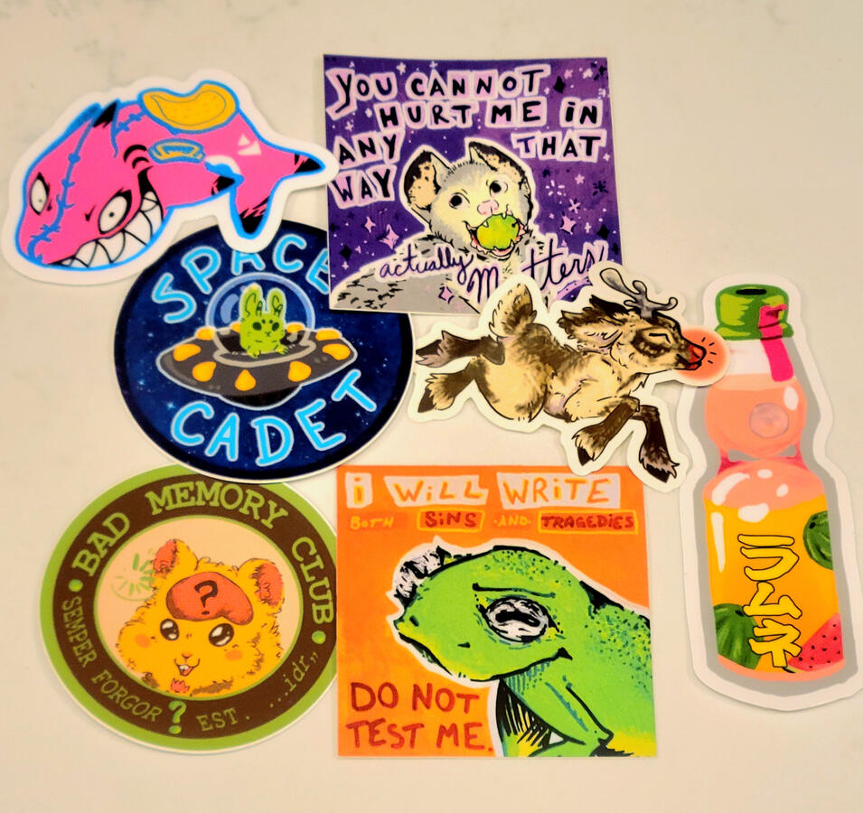 Stickers; all UV resistant + Waterproof