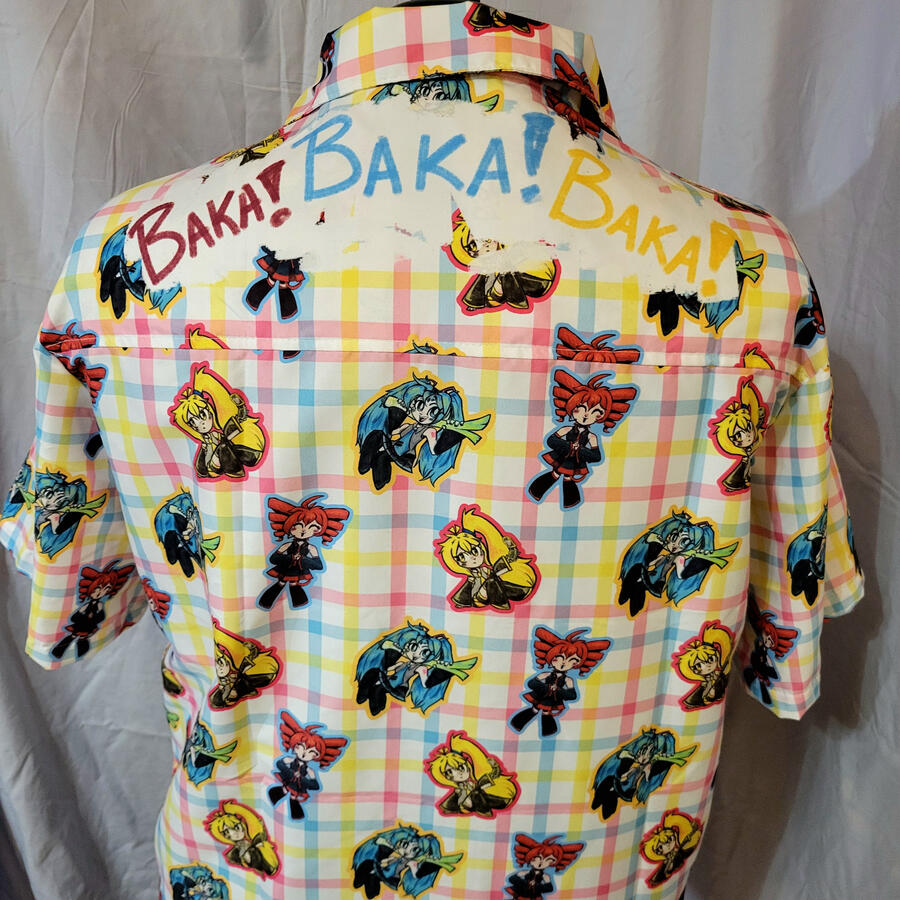 Tri-baka button-down Shirt; Back; available in sizes 2XS to 6XL