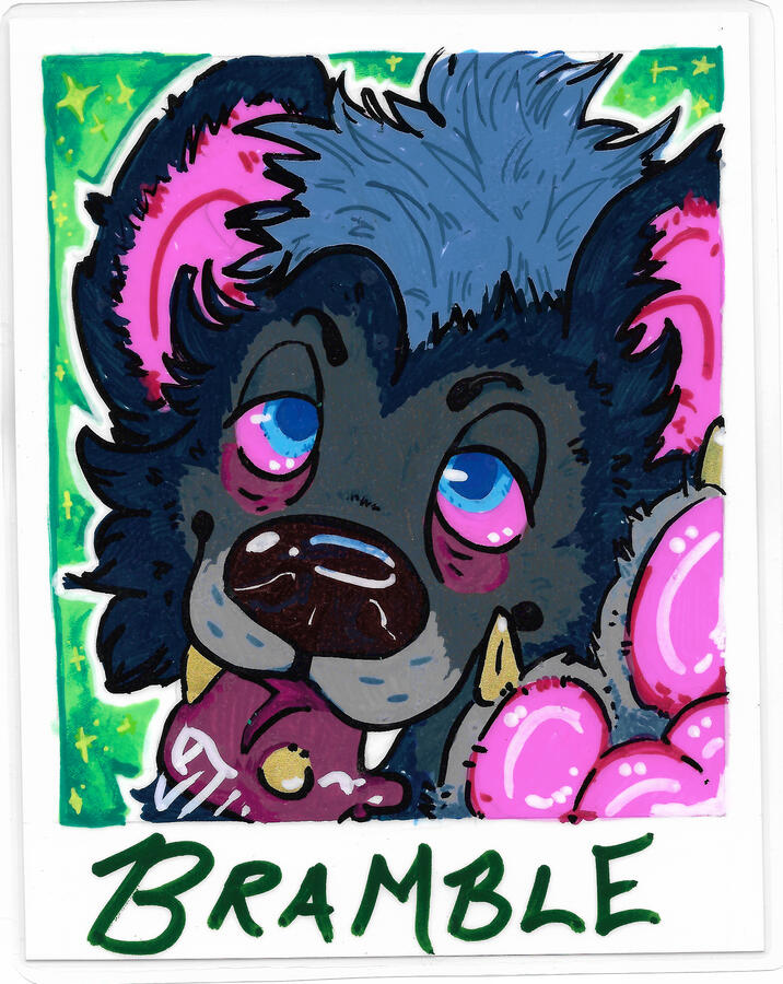 Otakon '25 polaroid character commission