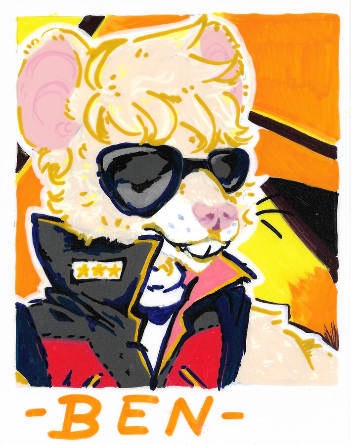 Otakon '25 polaroid character commission