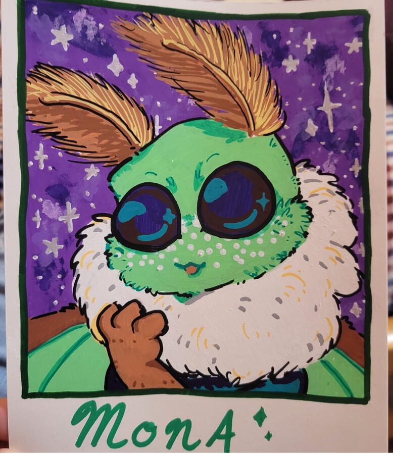 ANE night market '24 Polaroid-style Character Badge