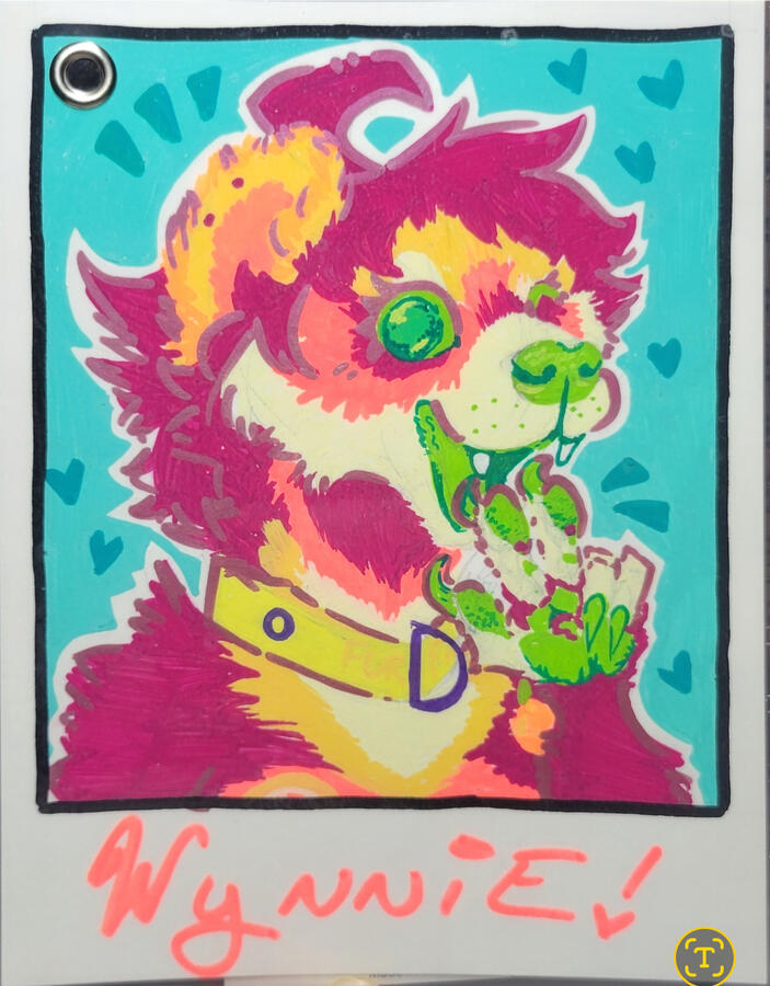 Personal Polaroid-style Character Badge