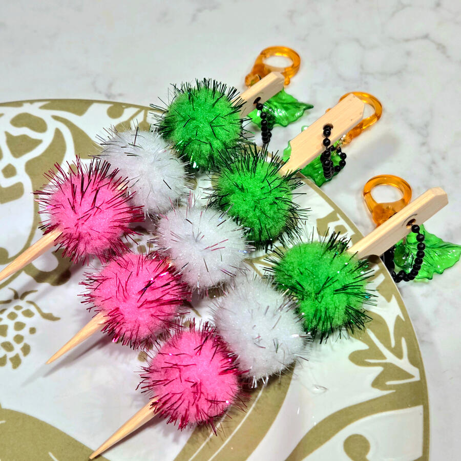 Fluffy Dango Keychains